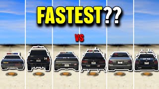 Which Police Car is the FASTEST  GTA Online [upl. by Ikiv]