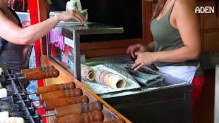 Czech Street Food in Prague  Trdelnik [upl. by Chicoine]