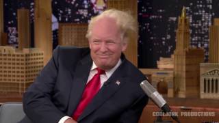 Jimmy Fallon rips off some of Donald Trumps Hair [upl. by Willard]