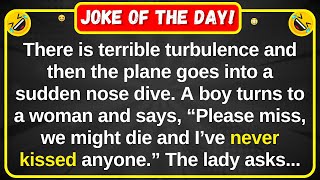 Clever boy kisses a beautiful lady on plane funny dirty joke  best joke of the day [upl. by Eicart]