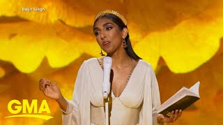 Poet Rupi Kaur brings poetry to new heights with special ‘Rupi Kaur Live’ l GMA [upl. by Ymmat827]