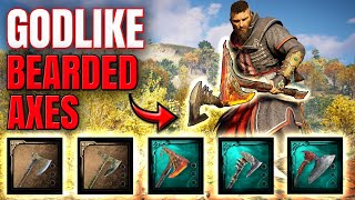 Assassins Creed Valhalla  The STRONGEST BEARDED AXES and How To Get Them [upl. by Ydnat]