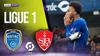 Troyes vs Brest  LIGUE 1 HIGHLIGHTS  03192023  beIN SPORTS USA [upl. by Aihsenat]