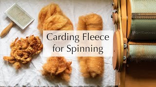 How to card wool on a drum carder [upl. by Dickman]