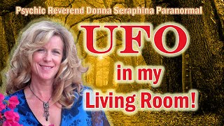 UFO in my Living Room Caught on Video Orbs Ghosts UFO EVPs  Psychic Reverend Donna Seraphina [upl. by Darcee857]