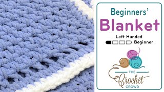 How to Crochet A Beginner Baby Blanket [upl. by Htenaj]