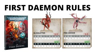 First Official Daemons Codex Rules Previews  Daemonic Invulnerability Bloodletters and Horrors [upl. by Oregolac]