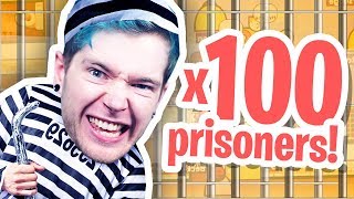 100 PRISONERS IN MY PRISON  Prison Architect Part 4 [upl. by Jacquette]