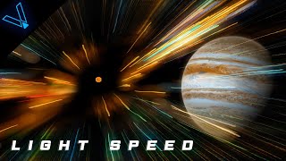 Journey Through The Universe At The Speed Of Light 4K UHD [upl. by Ddot]