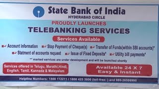 State Bank of India Launches TeleBanking ServicesHybiztv [upl. by Hook]