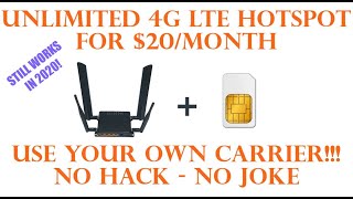 Unlimited 4G Hotspot for 20 per Month [upl. by Ara]