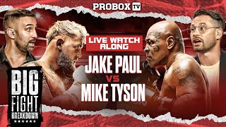 JAKE PAUL vs MIKE TYSON  LIVE watchalong [upl. by Anatolio]