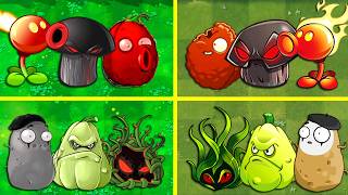 Random All Team 3 Plants PVZ 1 vs PVZ 2 Battlez  Who Will Win [upl. by Koloski]