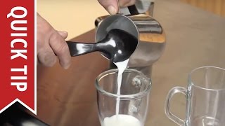 How To Make A Cappuccino Or Latte  Steaming and Frothing Milk [upl. by Lamrej19]