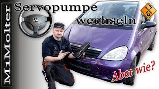 Servopumpe Mercedes AKlasse wechseln von M1Molter [upl. by Rutherford]