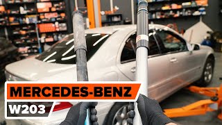 How to change rear shock absorber on MERCEDESBENZ W203 CClass TUTORIAL AUTODOC [upl. by Kaya6]