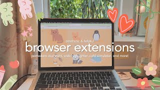 9 MUST HAVE aesthetic and helpful chrome extensions for students [upl. by Gudrin]