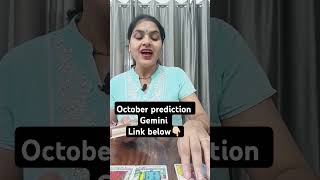 Gemini 🌼 October Month prediction  Hindi Tarot Reading jyotithelightinsidetarot24 [upl. by Shayne772]