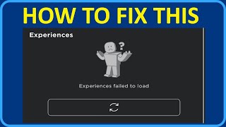 How To Fix “Experiences failed to load” In Roblox 2024  Roblox Server Are Down [upl. by Leizahaj]