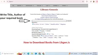 How to download books from LibGenis [upl. by Lanita]