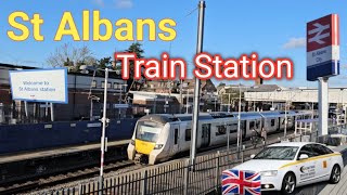 One of the busiest train station in Hertfordshire  St Albans 🇬🇧  taxis amp buses [upl. by Eralc]