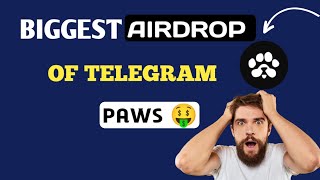 Paws Airdrop Supported By Telegram 🫵  Joining Process  Bangla [upl. by Coke]