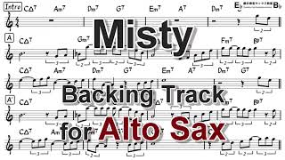 Misty  from Easy Solo Example for Alto Sax by Yasuhiro Fujii [upl. by Noyahs35]