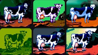 EVERY VERSION OF EARTHWORM JIMS COW LAUNCH 🐄 [upl. by Nuavahs]