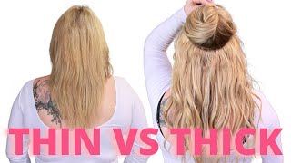 Thicker Looking Hair with Beaded Hair Extensions HAIR EXTENSIONS FOR THIN HAIR [upl. by Nelag]