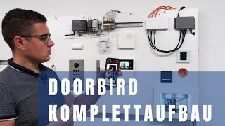 Doorbird Komplettaufbau Türstation D2101V Innen A1101 Controller A1081 MDT Glas Android Tablet [upl. by Leinto]