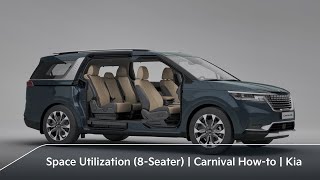 Efficient SeatingSpace Utilization 8Seater｜Carnival Howto｜Kia [upl. by Ainoval]