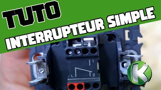 TUTO  Raccorder un interrupteur simple allumage  électricité [upl. by Eiwoh]