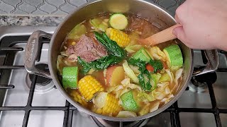 CALDO  Beef Mexican Style Soup Recipe  Caldo De Res  VLOGMAS Day 11 [upl. by Boy]