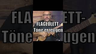 FlageolettTöne auf der Ukulele [upl. by Adyela]