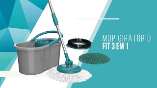 Flash Limp  Mop Giratório Fit 3 em 1 [upl. by Noskcire268]