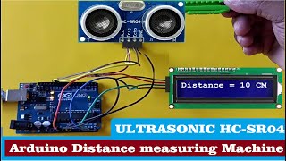 Arduino distance measurement using Ultrasonic HCSR04 Sensor [upl. by Ecnaiva]