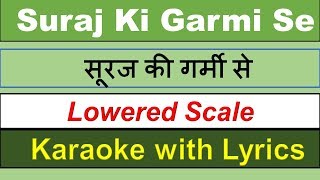 Jaise Suraj Ki Garmi Se  KARAOKE with Scrolling Lyrics Hindi amp English  Shri Ram Bhajan [upl. by Sanborne]