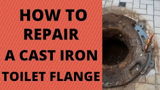 HOW I REPLACED A BROKEN TOILET FLANGE [upl. by Leonsis]