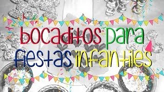 5 Ideas de quotBocaditos pára fiestas infantilesquot by Gaby EVP [upl. by Nyrahtak]