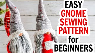 Scandinavian Gnome Sewing Pattern  Elegant Christmas Gnome  DIY Christmas Gnome  DIY Gnome [upl. by Varini]