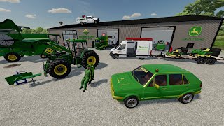 Dans la peau dun dépanneur John Deere indépendant changement moteur voiture perso client fâché [upl. by Nadnerb]