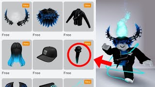 18 FREE BLACK AND BLUE ITEMS ROBLOX EASY TO GET 2024 [upl. by Cressy]