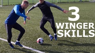 3 Easy Winger Match Skills To Beat Defenders  Simple One V One Dribbling Moves Tutorial For Wingers [upl. by Asela705]