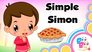 Simple Simon Met A Pieman With Lyrics  English Kids Nursery Rhyme  Song For Children by Boo Boo Tv [upl. by Aecila]