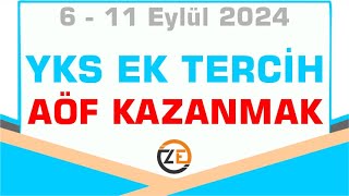 YKS Ek Tercihleri Nasıl Yapılır Boş Kontenjanlar  Açıköğretim Kazanmak  Sınavsız AÖF [upl. by Chute]