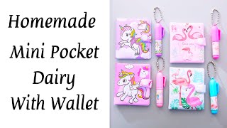 How to make unicorn diary  DIY unicorn notebook  paper craft  DIY notebook  school craft  Mini [upl. by Hayward]