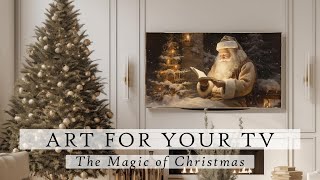 The Magic of Christmas Art For Your TV  Christmas Slideshow For Your TV  Cozy Ambient Art  5 Hrs [upl. by Valley]