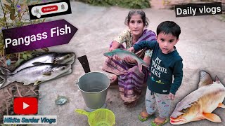 pangas fish recipe  how to pangas fish cutting 🐠🐋🐟souravjoshivlogs7028 NikitaSardarVlogs [upl. by Ahselaf]