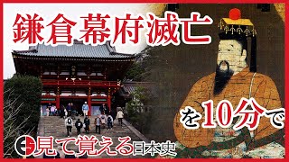 【鎌倉時代】89 忙しい人のための鎌倉幕府の滅亡 元弘の乱【日本史】 [upl. by Hedelman]