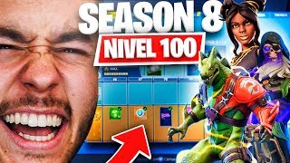 TEMPORADA 8 SKIN NIVEL 100 TODO COMPRADO  Fortnite Pase de Batalla  TheGrefg [upl. by Marron846]